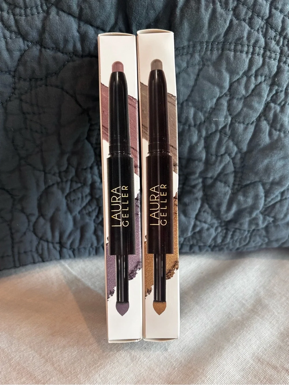 Laura Geller Make It a Double Eyeshadow Stick Powder Set Makeup Bundle